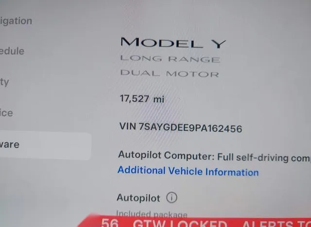 7SAYGDEE9PA162456 2023 2023 Tesla Model Y 7