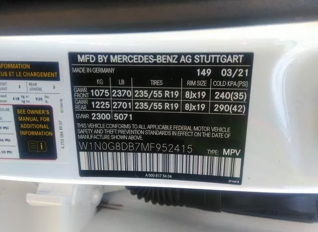 W1N0G8DB7MF952415 2021 2021 Mercedes-Benz GLC 300- Suv 9