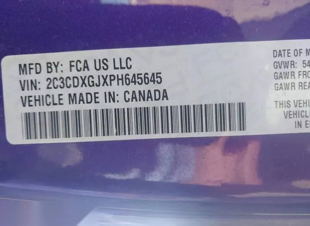 2C3CDXGJXPH645645 2023 2023 Dodge Charger- Scat Pack/Scat P 9