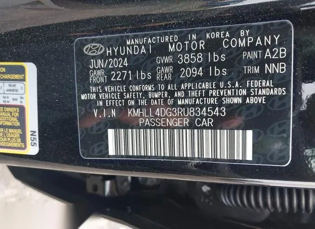 KMHLL4DG3RU834543 2024 2024 Hyundai Elantra- SE 9