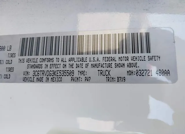 3C6TRVDG3KE535509 2019 2019 RAM Promaster- 2500 High Roof 1 9