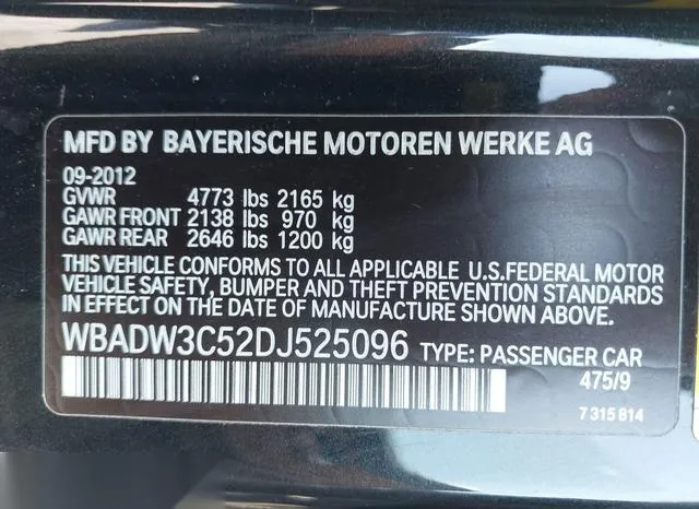 WBADW3C52DJ525096 2013 2013 BMW 3 Series- 328I 9