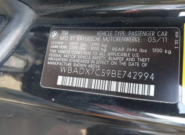 WBADX7C59BE742994 2011 2011 BMW 3 Series- 335I 9