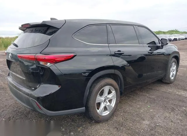 5TDZZRAH5NS098551 2022 2022 Toyota Highlander- LE 4