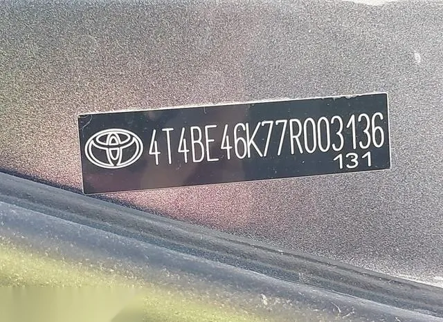 4T4BE46K77R003136 2007 2007 Toyota Camry- LE 9