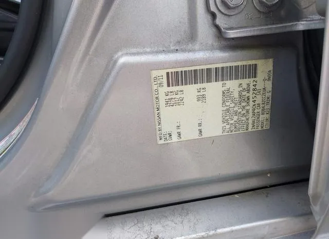 1N4AL2AP4CN452842 2012 2012 Nissan Altima- 2-5 S 9