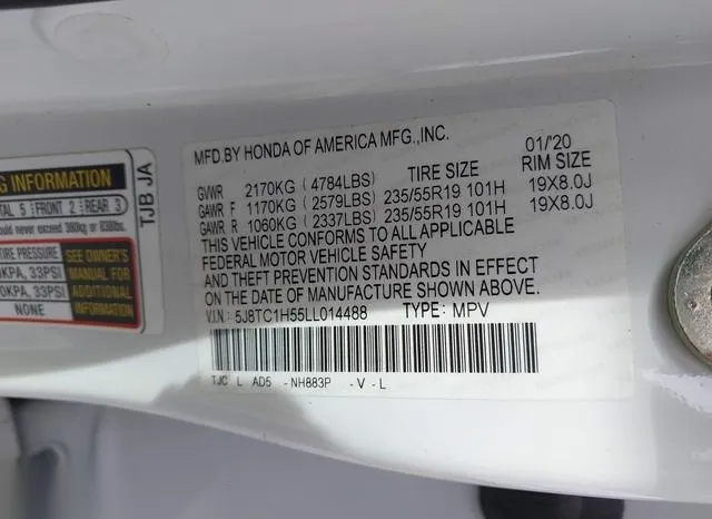 5J8TC1H55LL014488 2020 2020 Acura RDX- Technology Package 9