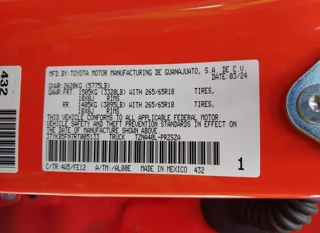 3TYKB5FN7RT005133 2024 2024 Toyota Tacoma- Trd Sport 9