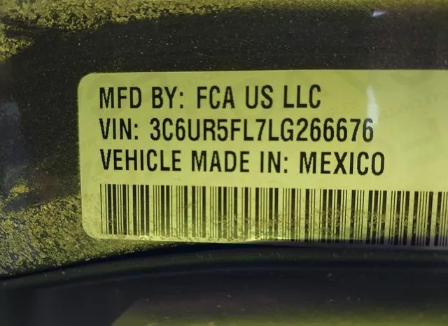 3C6UR5FL7LG266676 2020 2020 RAM 2500- Laramie  4X4 6-4 Box 9