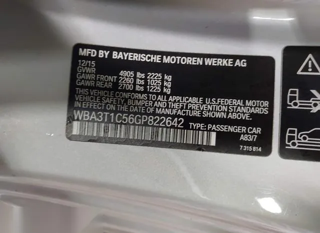 WBA3T1C56GP822642 2016 2016 BMW 4 Series- 428I Xdrive 9