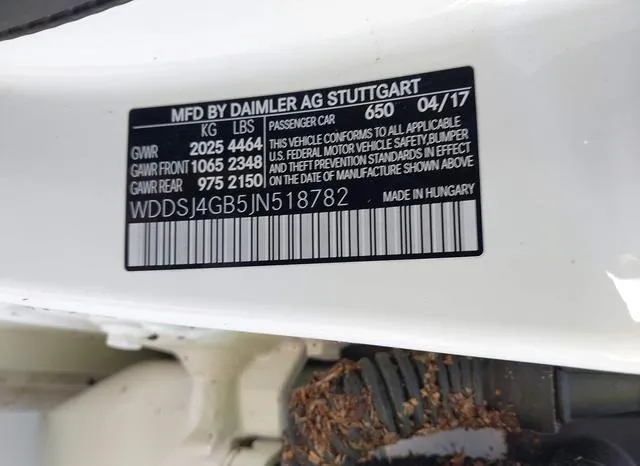 WDDSJ4GB5JN518782 2018 2018 Mercedes-Benz CLA 250- 4Matic 9