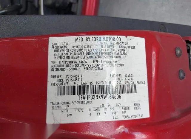 1FAHP33NX9W164606 2009 2009 Ford Focus- Ses 9