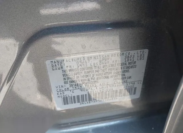 3N1AB7AP9HY400856 2017 2017 Nissan Sentra- S 9