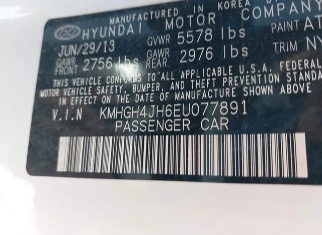 KMHGH4JH6EU077891 2014 2014 Hyundai Equus- Ultimate 9