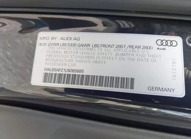 WAUE8AF21LN089885 2020 2020 Audi A6 Sedan- Premium Plus 45 9