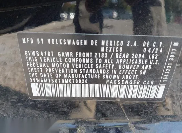 3VW5M7BU7RM078026 2024 2024 Volkswagen Jetta- 1-5T S 9