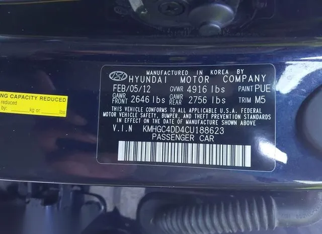 KMHGC4DD4CU188623 2012 2012 Hyundai Genesis- 3-8 9