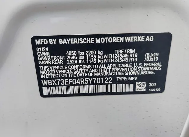 WBX73EF04R5Y70122 2024 2024 BMW X1- Xdrive28I 9