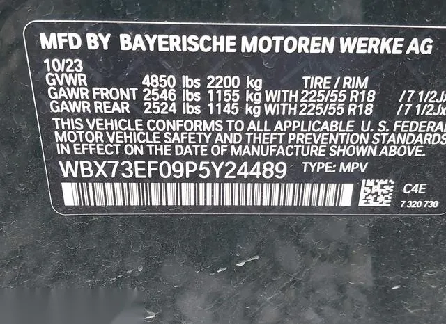 WBX73EF09P5Y24489 2023 2023 BMW X1- Xdrive28I 9