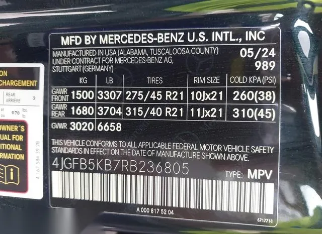 4JGFB5KB7RB236805 2024 2024 Mercedes-Benz GLE 450- 4Matic 9