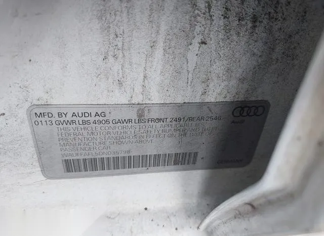 WAUFFAFL5DN035798 2013 2013 Audi A4- 2-0T Premium 9