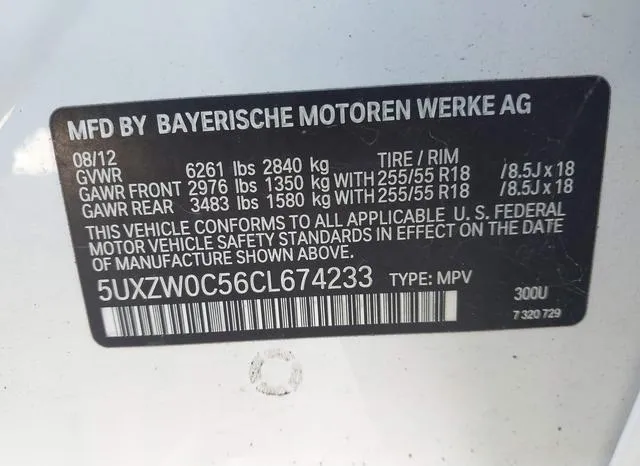 5UXZW0C56CL674233 2012 2012 BMW X5- Xdrive35D 9