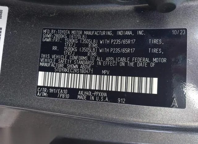 5TDYRKEC2RS180471 2024 2024 Toyota Sienna- Xle 9