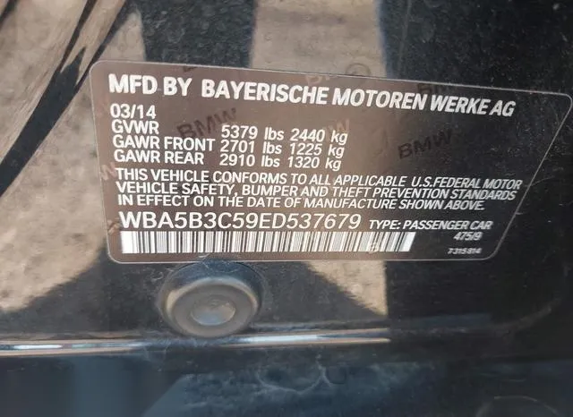 WBA5B3C59ED537679 2014 2014 BMW 5 Series- 535I Xdrive 9