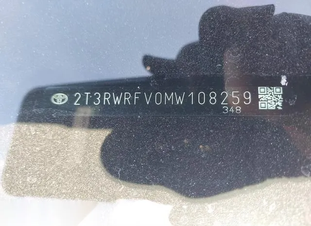 2T3RWRFV0MW108259 2021 2021 Toyota RAV4- Hybrid Xle 9