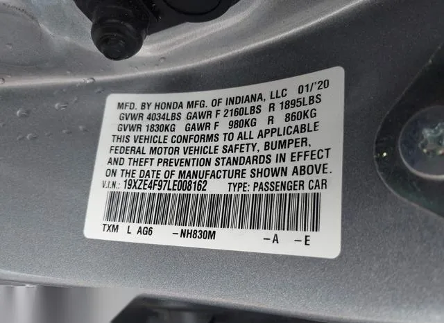 19XZE4F97LE008162 2020 2020 Honda Insight- Touring 9