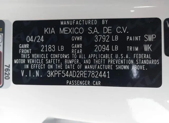 3KPF54AD2RE782441 2024 2024 KIA Forte- Gt-Line 9