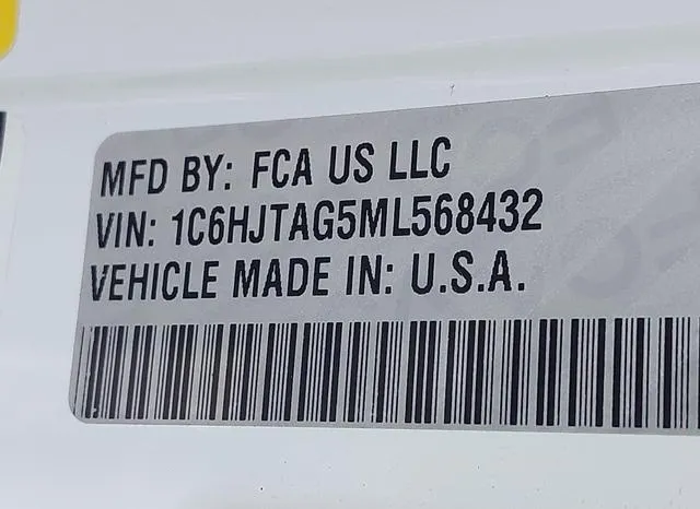 1C6HJTAG5ML568432 2021 2021 Jeep Gladiator- Freedom 4X4 9