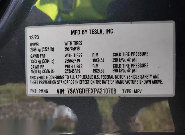 7SAYGDEEXPA210708 2023 2023 Tesla Model Y 9