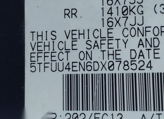 5TFUU4EN6DX078524 2013 2013 Toyota Tacoma- Base V6 9