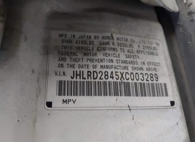 JHLRD2845XC003289 1999 1999 Honda CR-V- LX 9