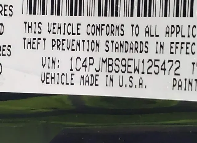 1C4PJMBS9EW125472 2014 2014 Jeep Cherokee- Trailhawk 9