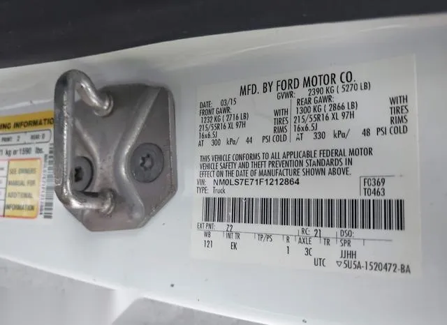 NM0LS7E71F1212864 2015 2015 Ford Transit- Connect XL 9