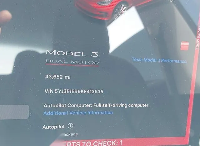 5YJ3E1EB9KF413635 2019 2019 Tesla Model 3- Long Range/Perfo 7