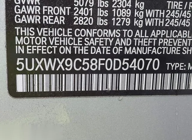 5UXWX9C58F0D54070 2015 2015 BMW X3- Xdrive28I 9