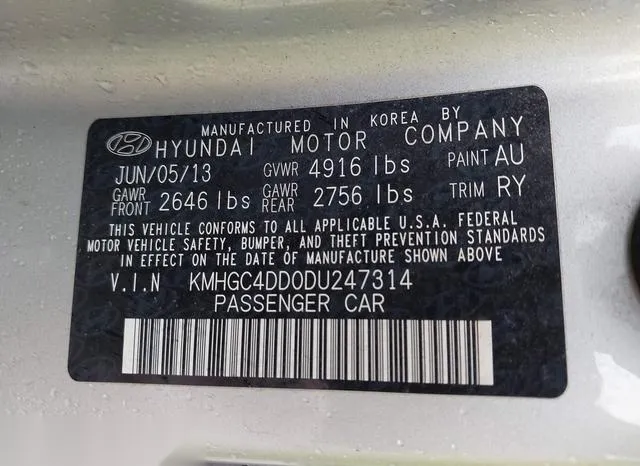 KMHGC4DD0DU247314 2013 2013 Hyundai Genesis- 3-8 9