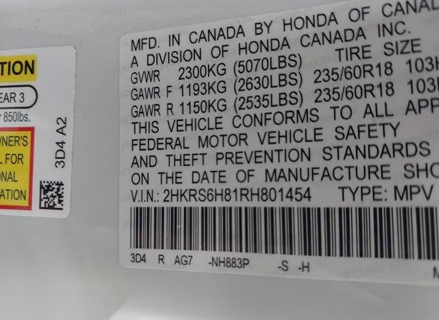 2HKRS6H81RH801454 2024 2024 Honda CR-V- Hybrid Sport-L 9