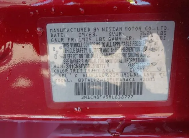 3N1CN8FV5RL818777 2024 2024 Nissan Versa- 1-6 SR 9