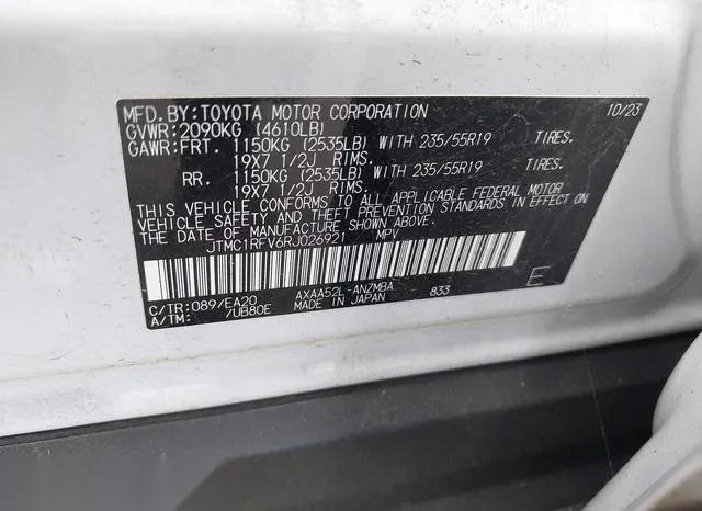 JTMC1RFV6RJ026921 2024 2024 Toyota RAV4- Xle Premium 9