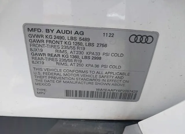 WA1EAAFY6P2057429 2023 2023 Audi Q5- Premium Plus 45 Tfsi S 9