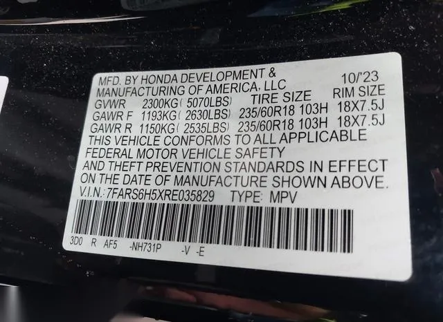 7FARS6H5XRE035829 2024 2024 Honda CR-V- Hybrid Sport 9