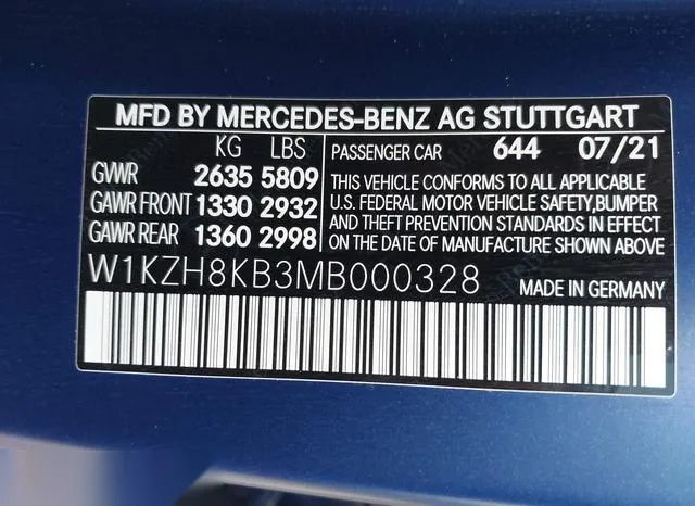 W1KZH8KB3MB000328 2021 2021 Mercedes-Benz AMG E 63- S 4Matic- 9