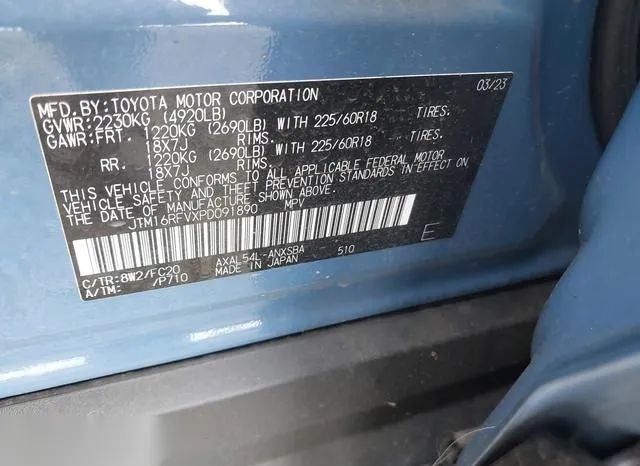 JTM16RFVXPD091890 2023 2023 Toyota RAV4- Hybrid SE 9