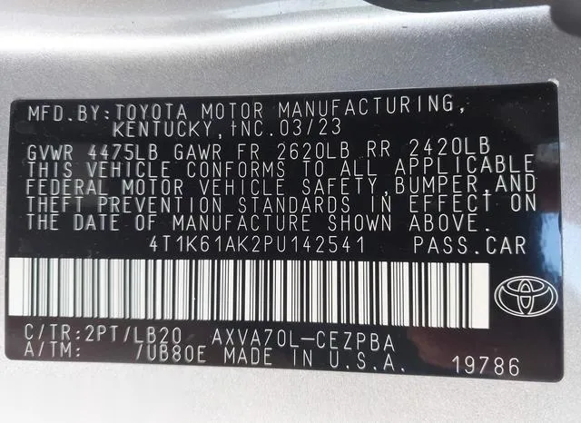 4T1K61AK2PU142541 2023 2023 Toyota Camry- Xse 9