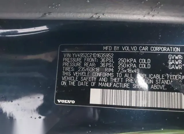 YV4952CZ1D1635952 2013 2013 Volvo XC90- 3-2/3-2 Platinum/3 9