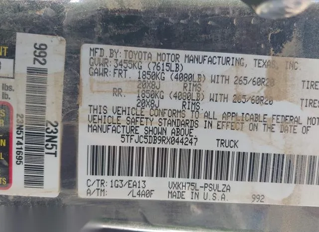 5TFJC5DB9RX044247 2024 2024 Toyota Tundra Hybrid- Limited 9